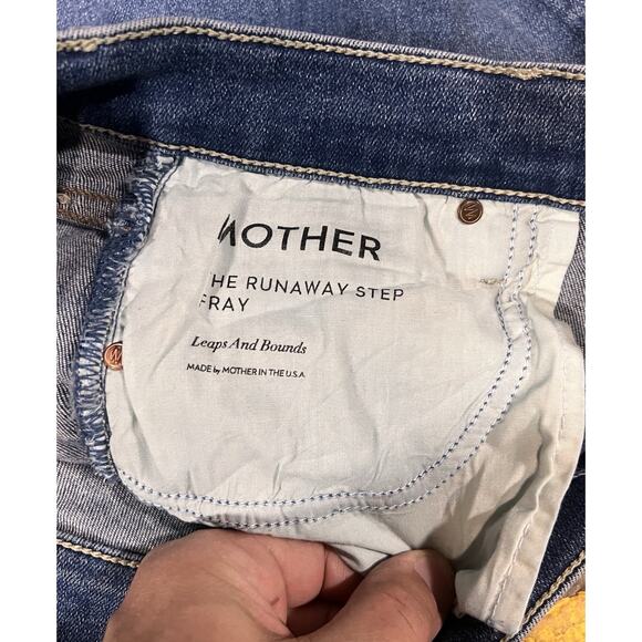 Mother The Runaway Step Fray Blue Jeans In Leaps And Bounds size 29 X 30 - Picture 15 of 16